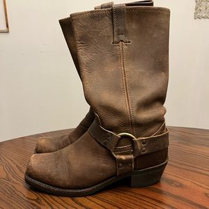 Frye Mid-Calf Harness Motorcycle Boots